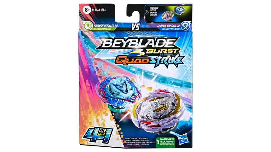 Hasbro - Beyblade Burst QuadStrike Doppelpack, 1 Stück, sortiert