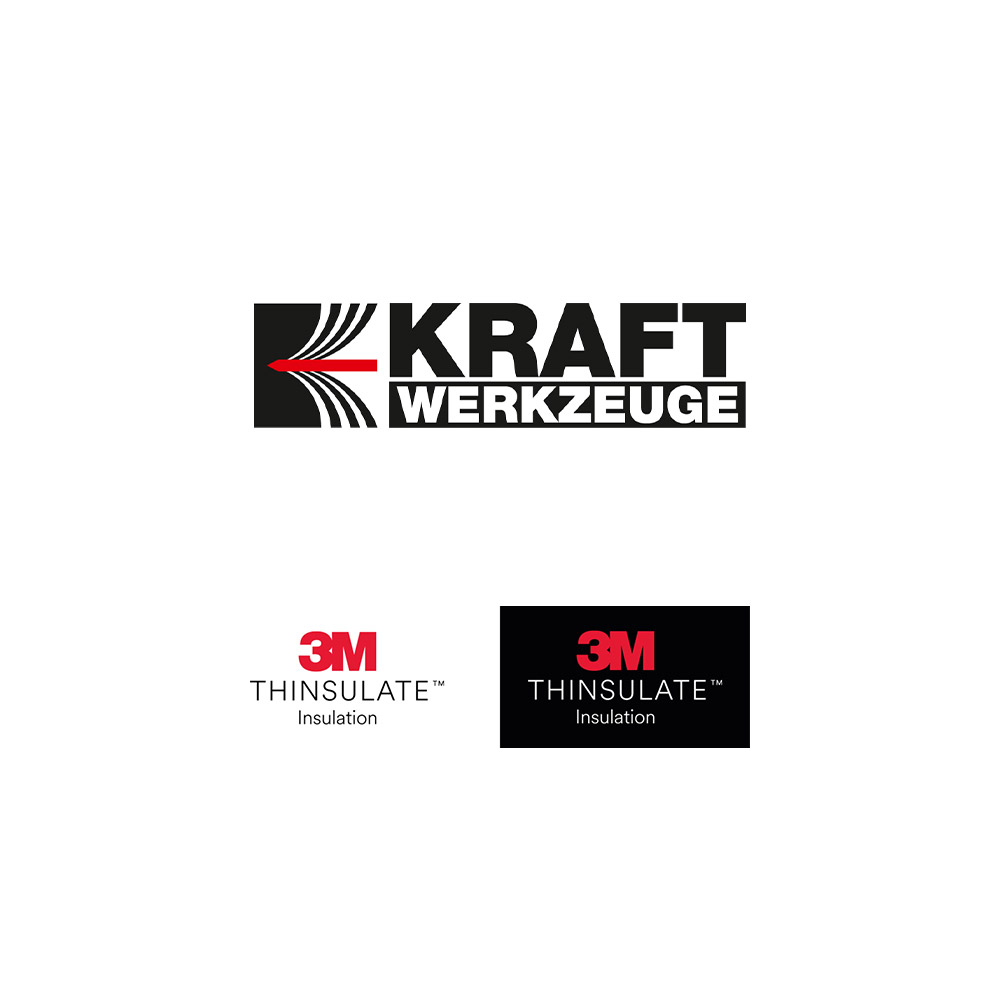 Kraft Werkzeuge Winter-Multifunktionshandschuhe, Schwarz/Grau, M