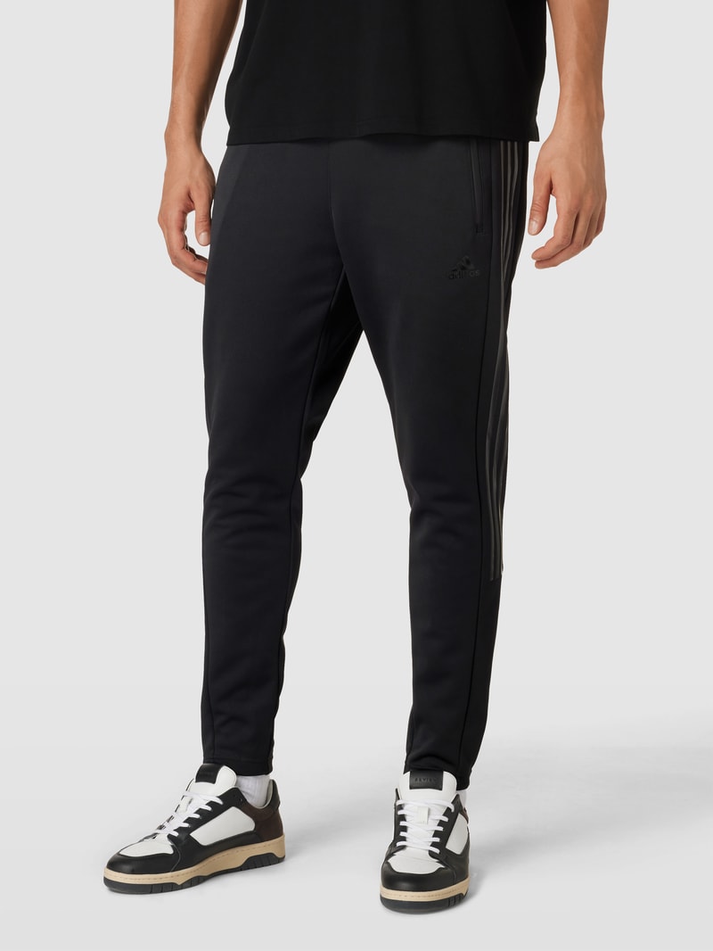 Sweatpants mit labeltypischen Galonstreifen Modell 'TIRO' in schwarz
