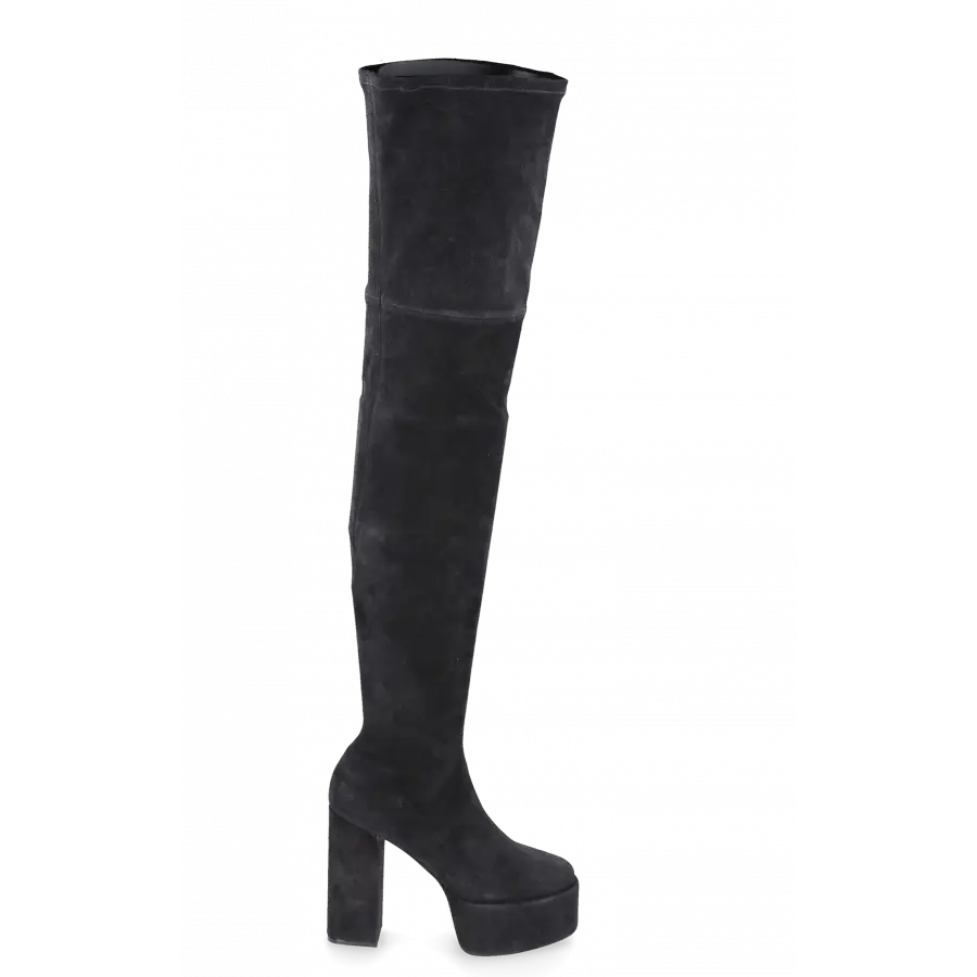 Paris Texas - Stiefel CARMEN Veloursleder - schwarz