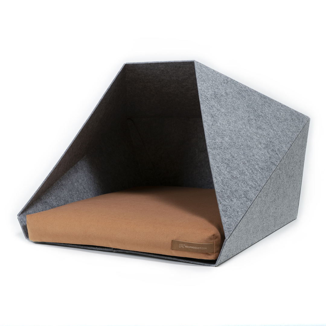 Rexproduct Hundehöhlen Rexproduct PetPocket hellgrau orange