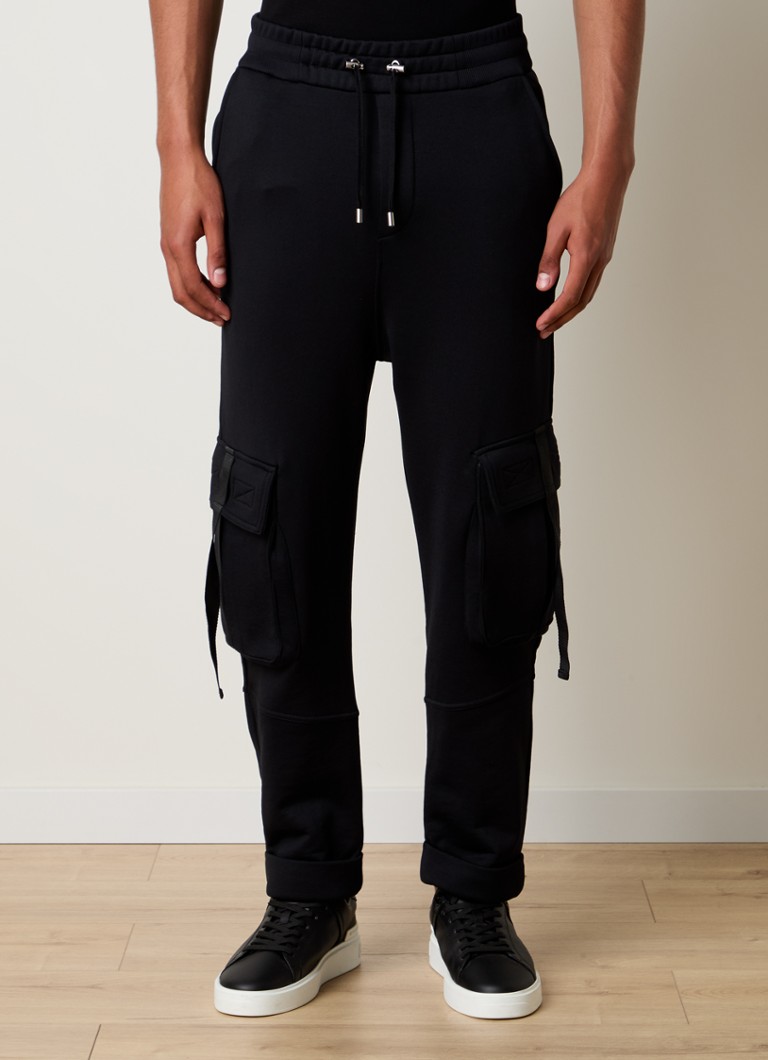 Pantaloni de trening conici Balmain cu buzunare încastrate