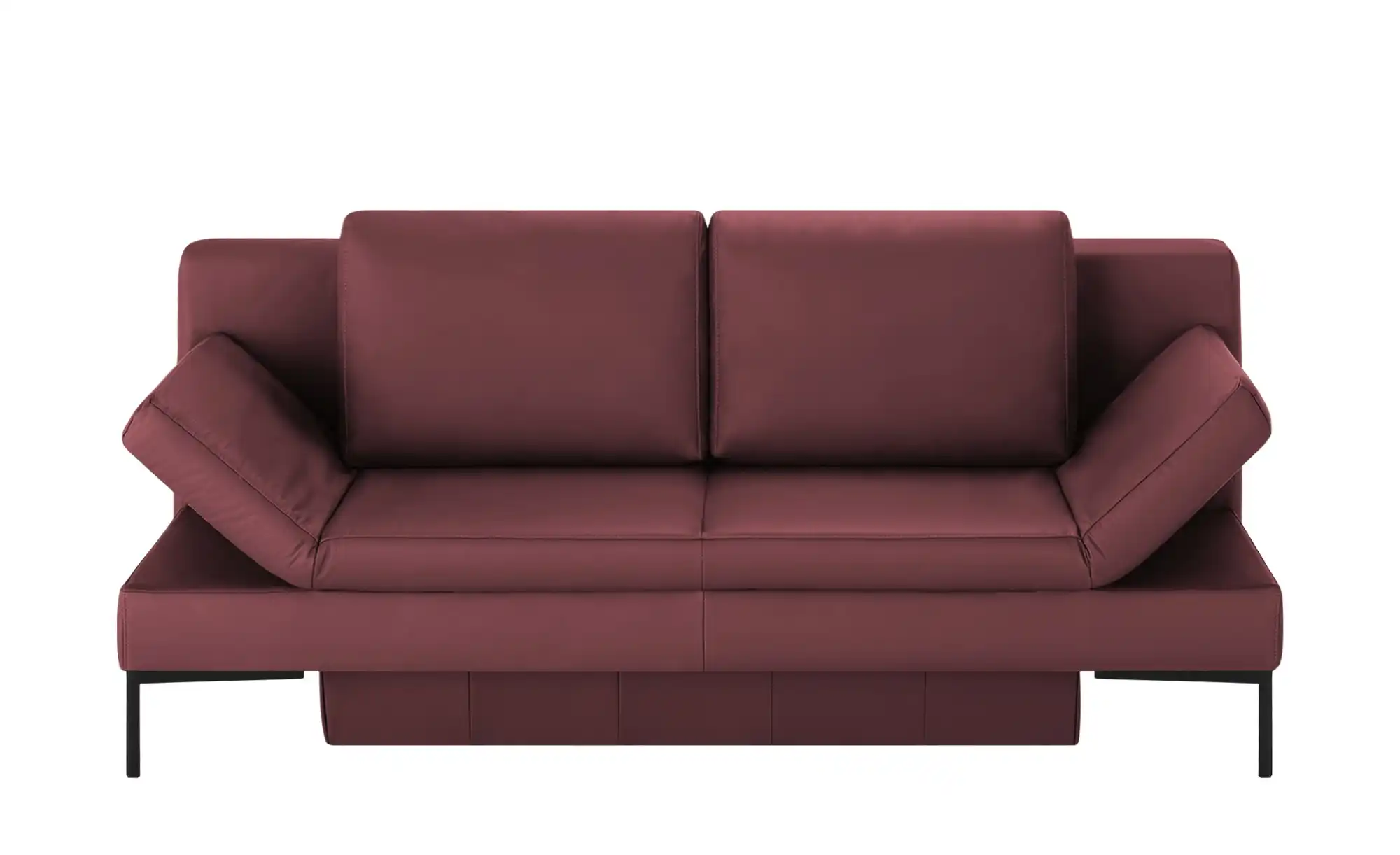 Schlafsofa mit Sitz- und Rückenfläche aus Echtleder Kenny