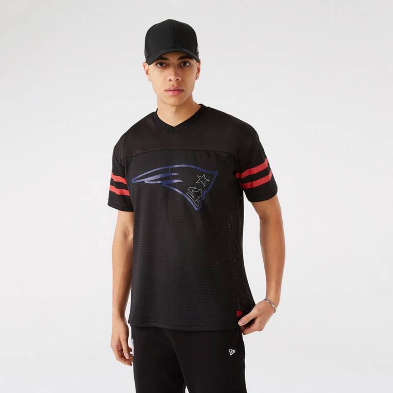New Era NFL New England Patriots Outline Logo T-Shirt Herren