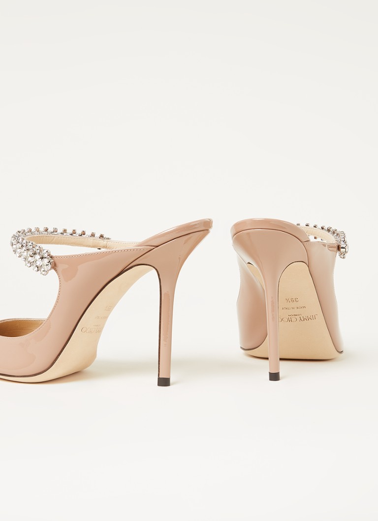 Jimmy Choo Bing natikače od teleće kože s lakiranom završnom obradom