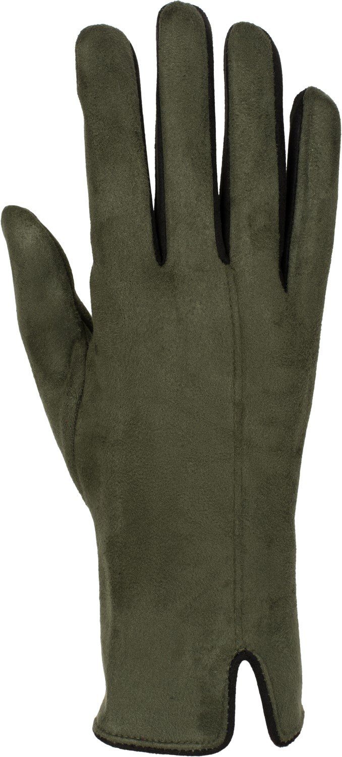 styleBREAKER Fleecehandschuhe Touchscreen Handschuhe Kontrast