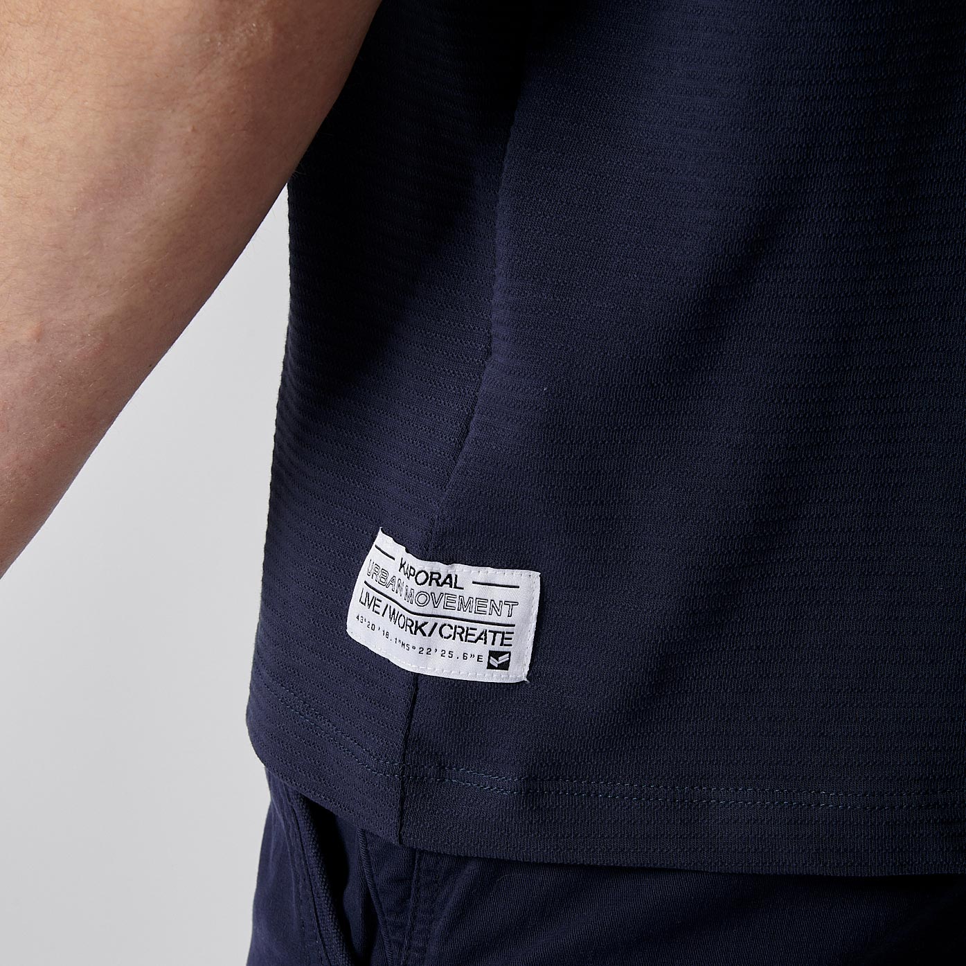 NALO   T-shirt bleu homme 100% coton