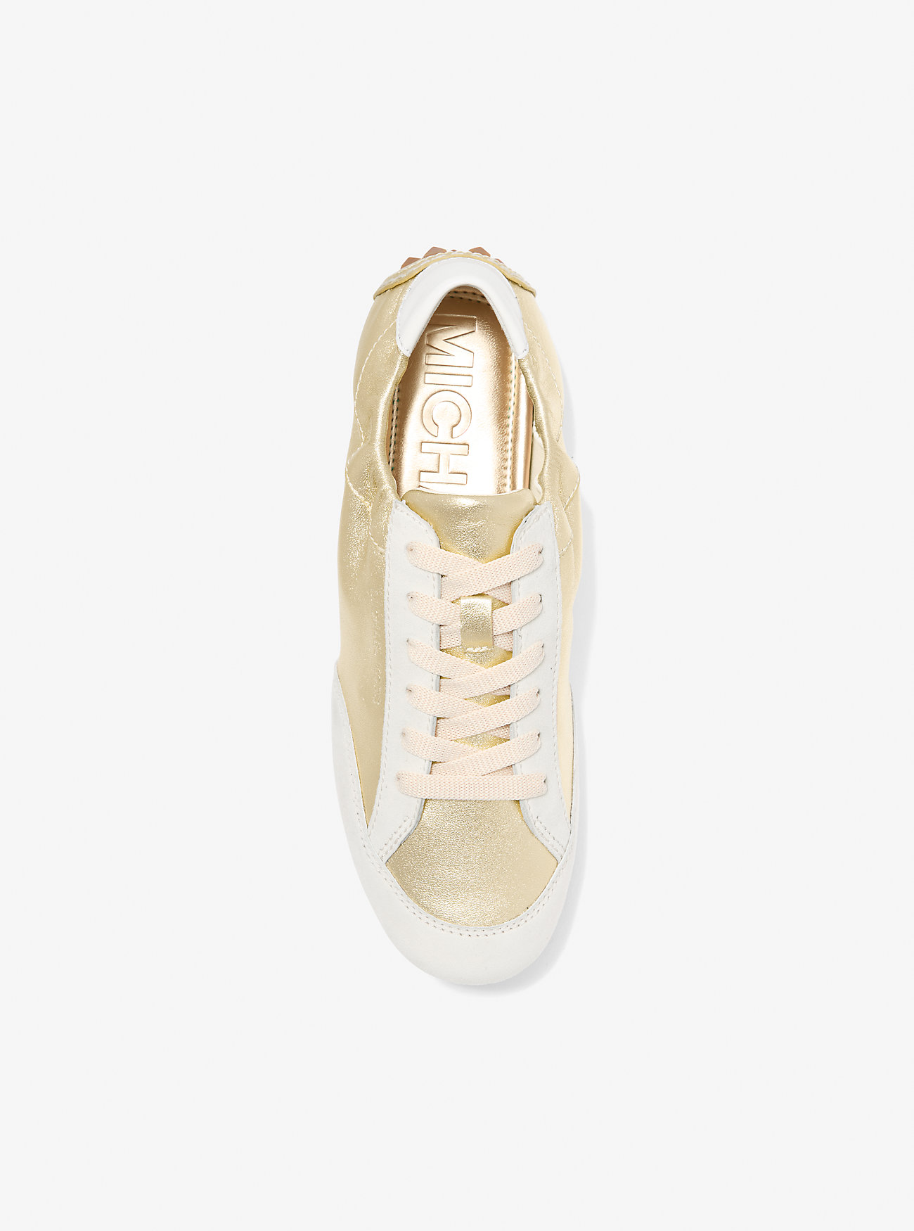 Susie Metallic Skinn- og Semsket Skinnsko - BLEKEGYLL