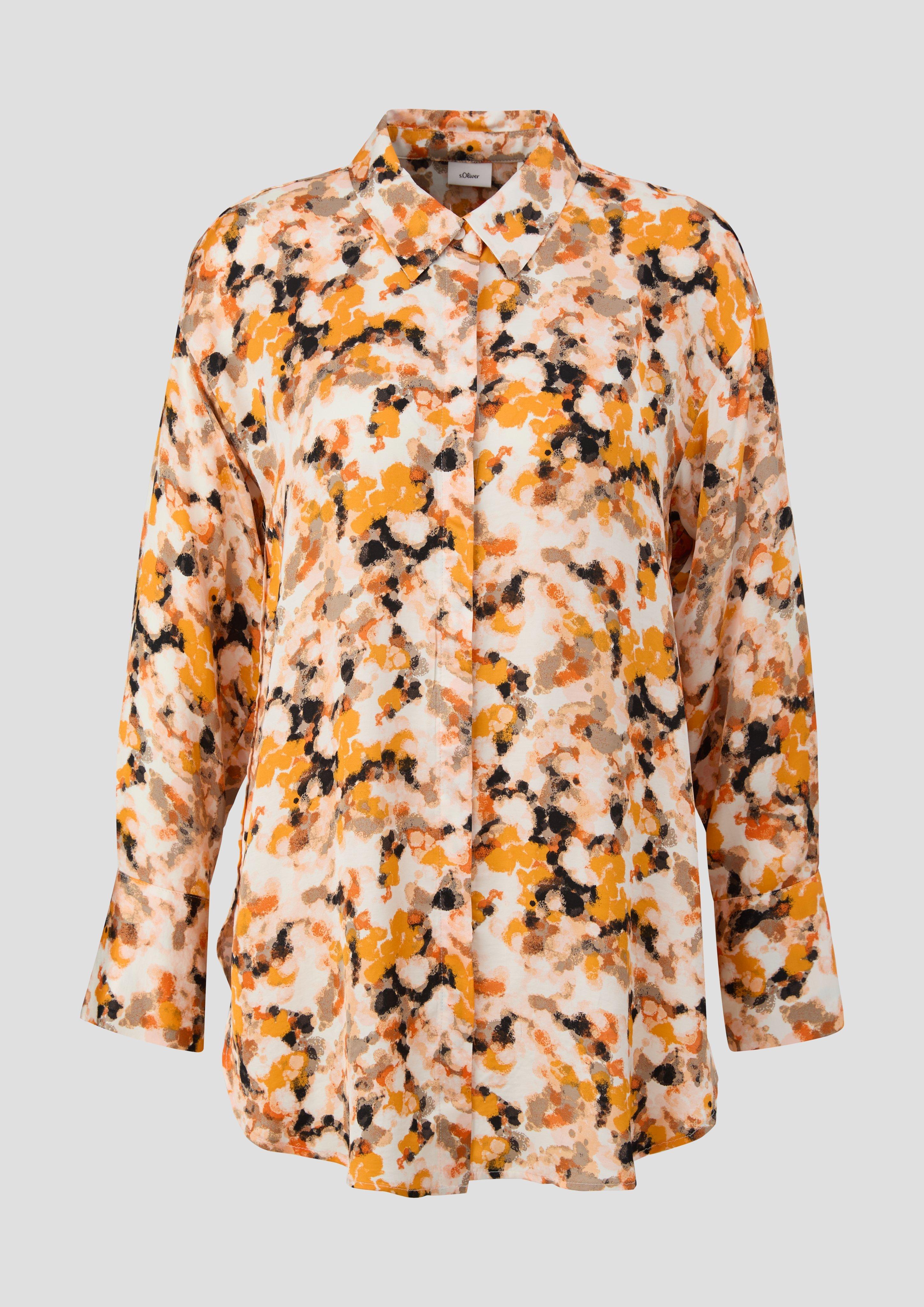 Longbluse aus Viskose-Satin  2139191-07A5