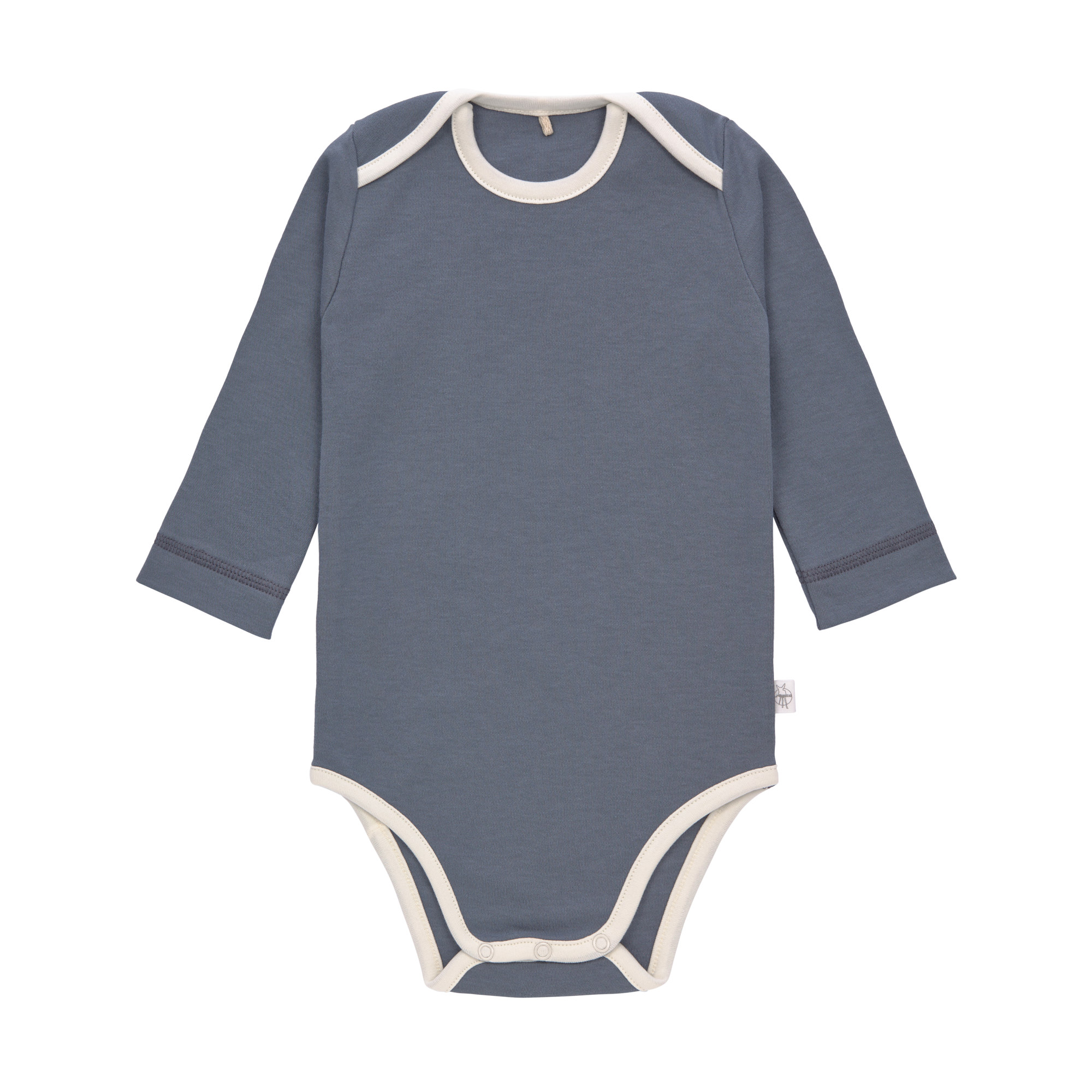 Baby Body (2er Set) langarm - Bio Baumwolle, Blau