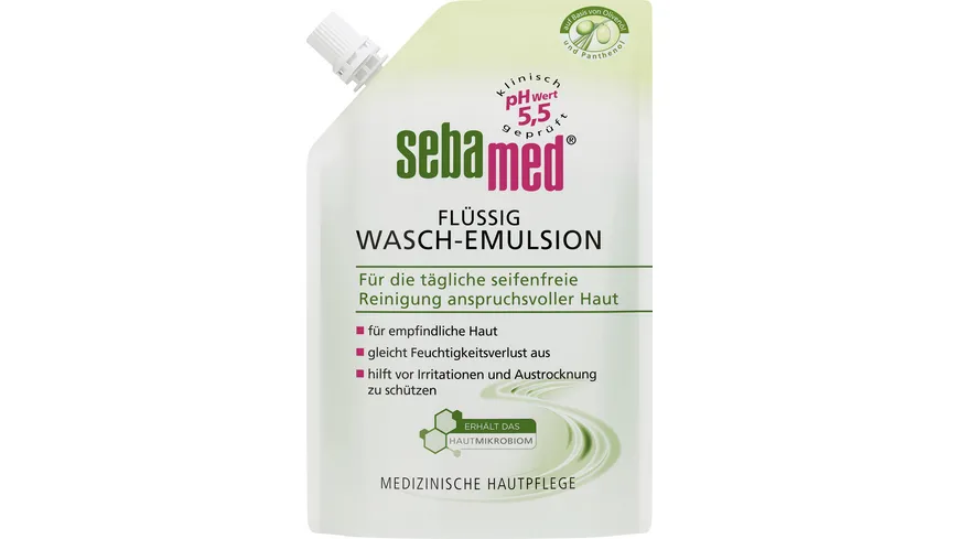 Sebamed Flüssig Wasch-Emulsion mit Olive Nachfüllbeutel 400 ml
