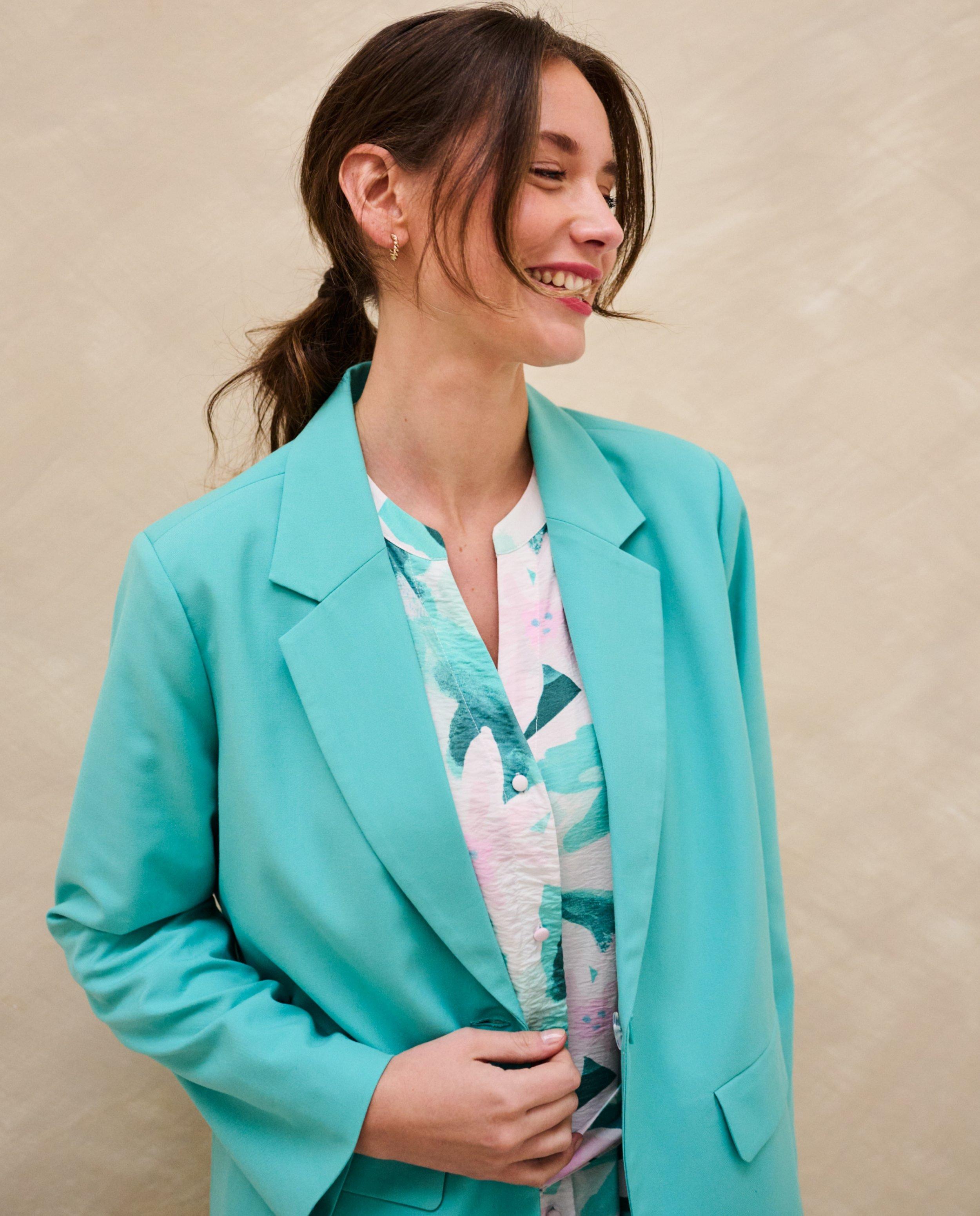 Blazer Sora turcoaz albastru deschis