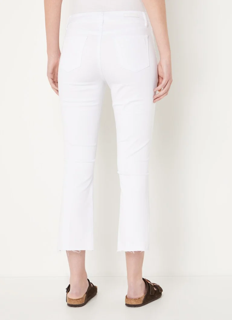 Articles Of Society London mid waist flared cropped jeans with colored wash