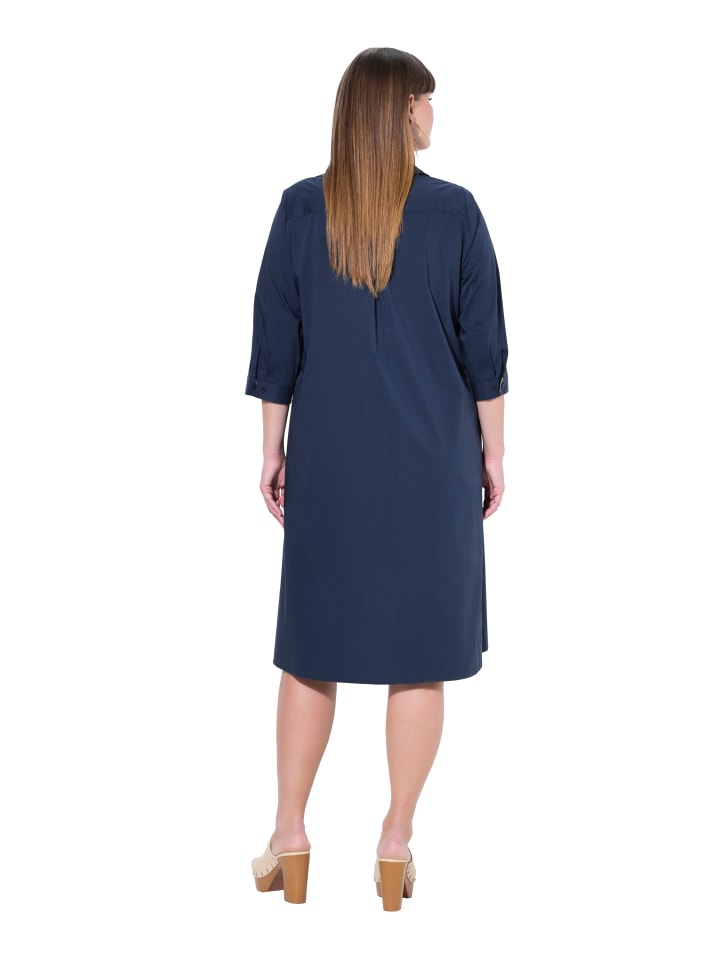 Ulla Popken Midikleid in marine günstig kaufen