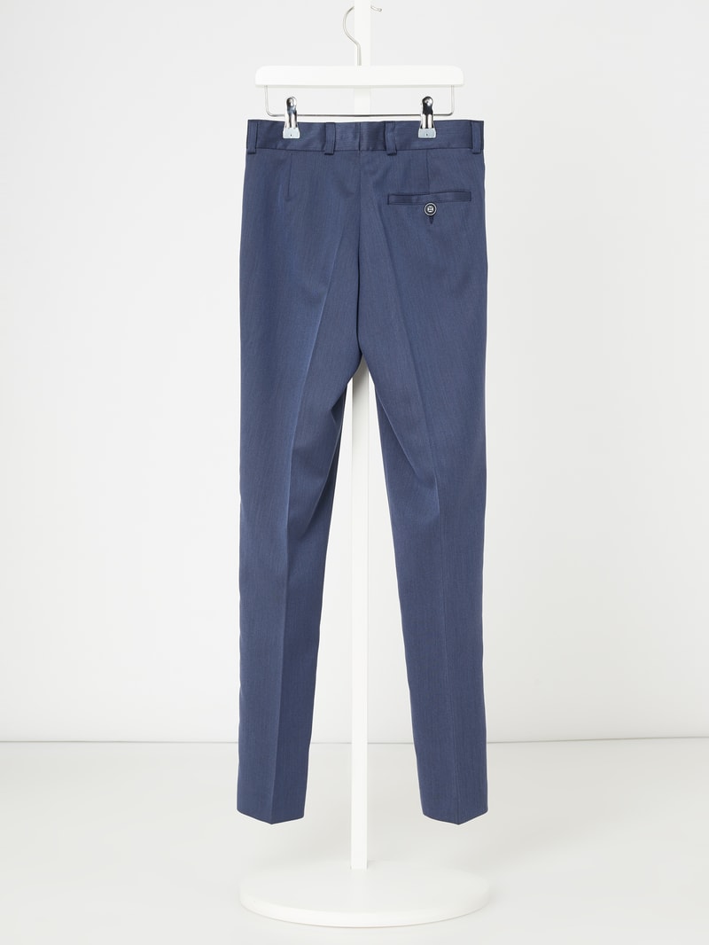 Slim Fit Anzughose mit Stretch-Anteil in royalblau