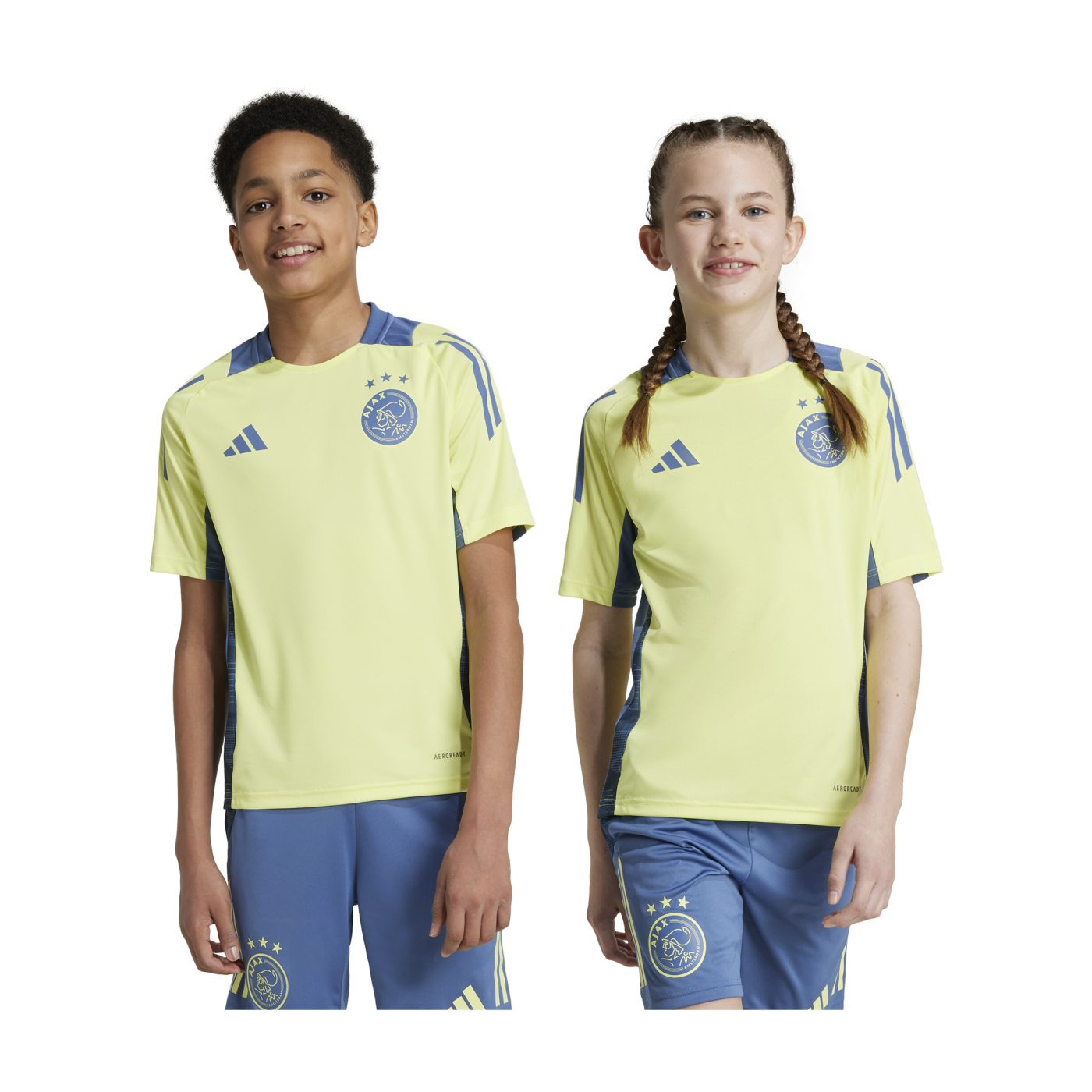 adidas Ajax Amsterdam Training T-Shirt Kids Gelb