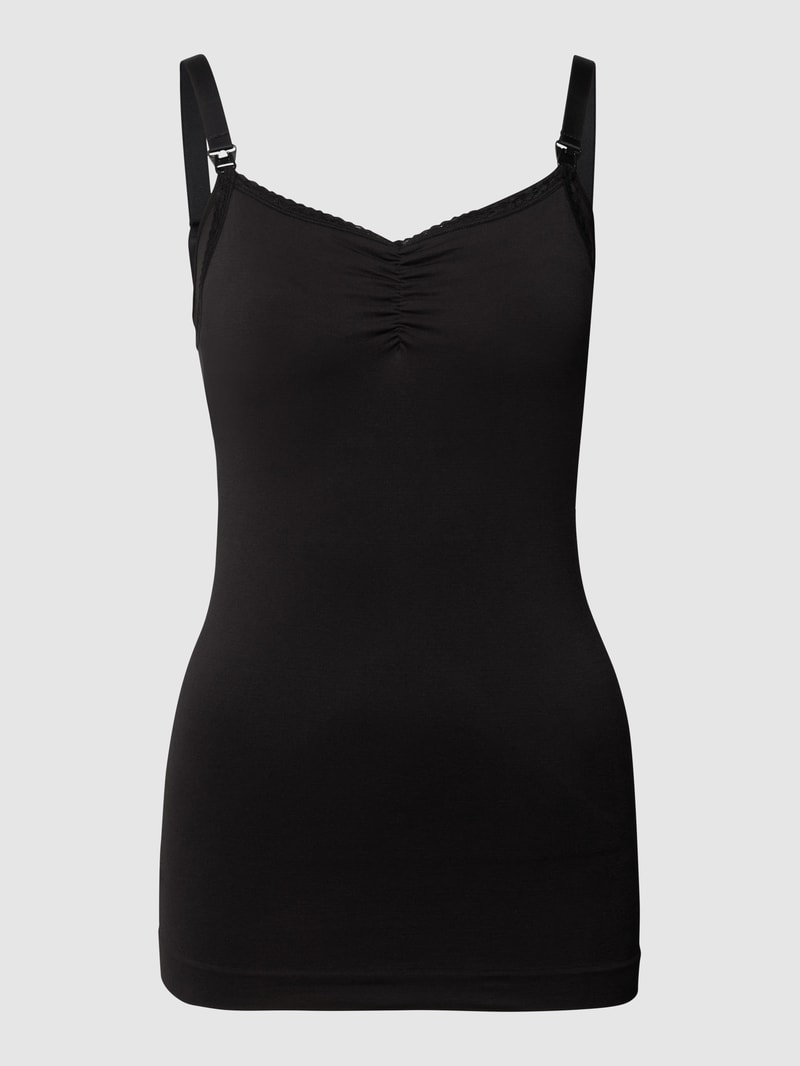 Umstands-Tanktop mit Stretch-Anteil in schwarz