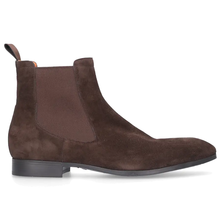 Santoni - Chelsea Boots 13414 Veloursleder - braun