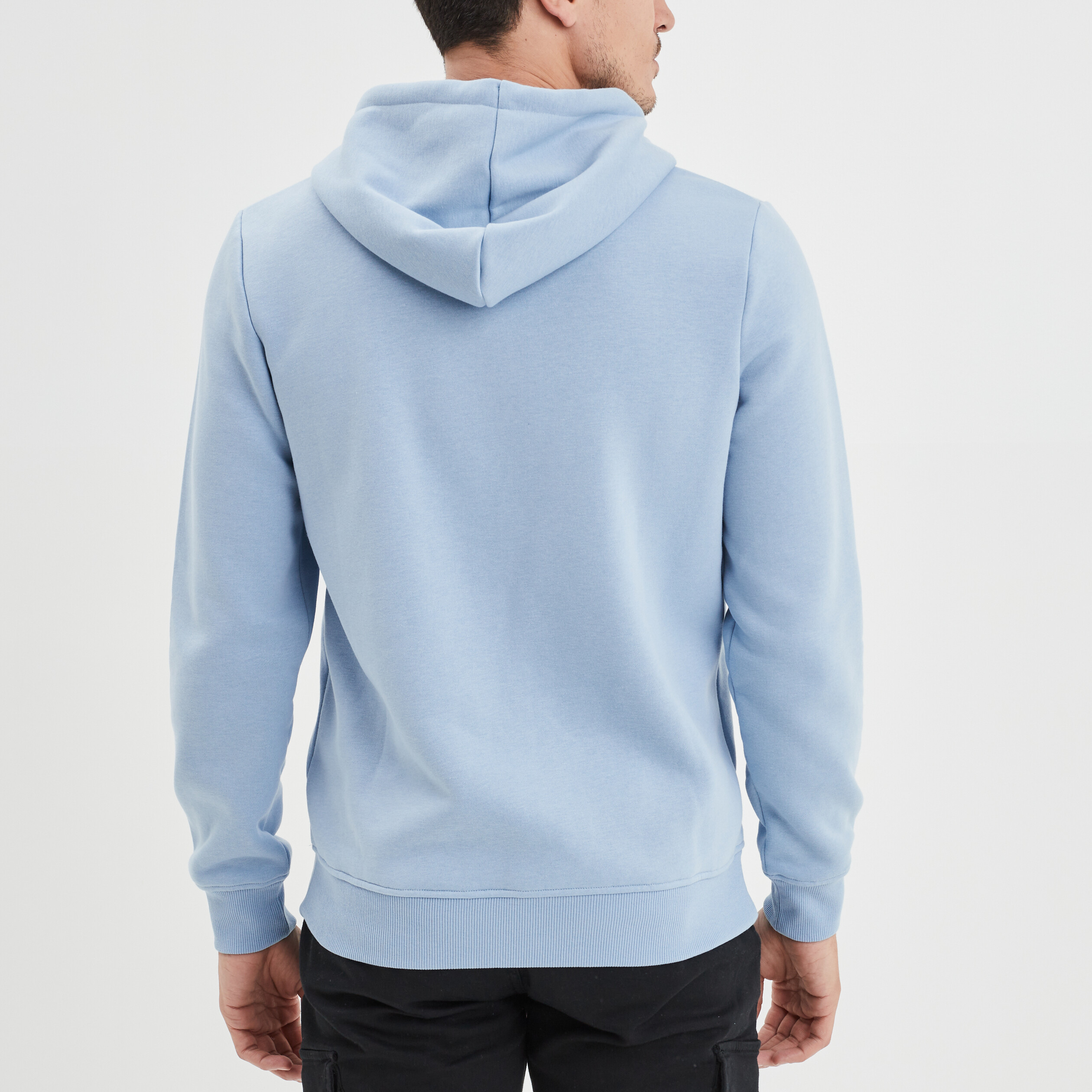 Sweat à capuche hoodie Creeks bleu ciel homme | La Halle