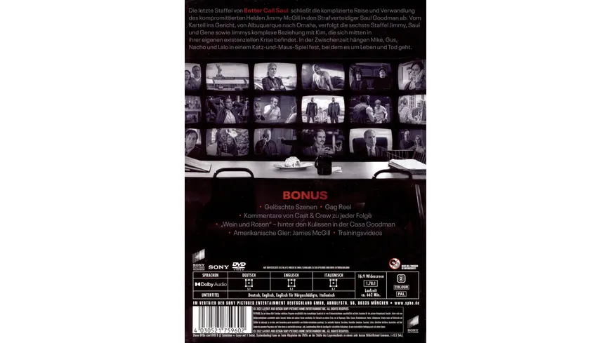 Better Call Saul - Die komplette sechste Season  [3 DVDs]