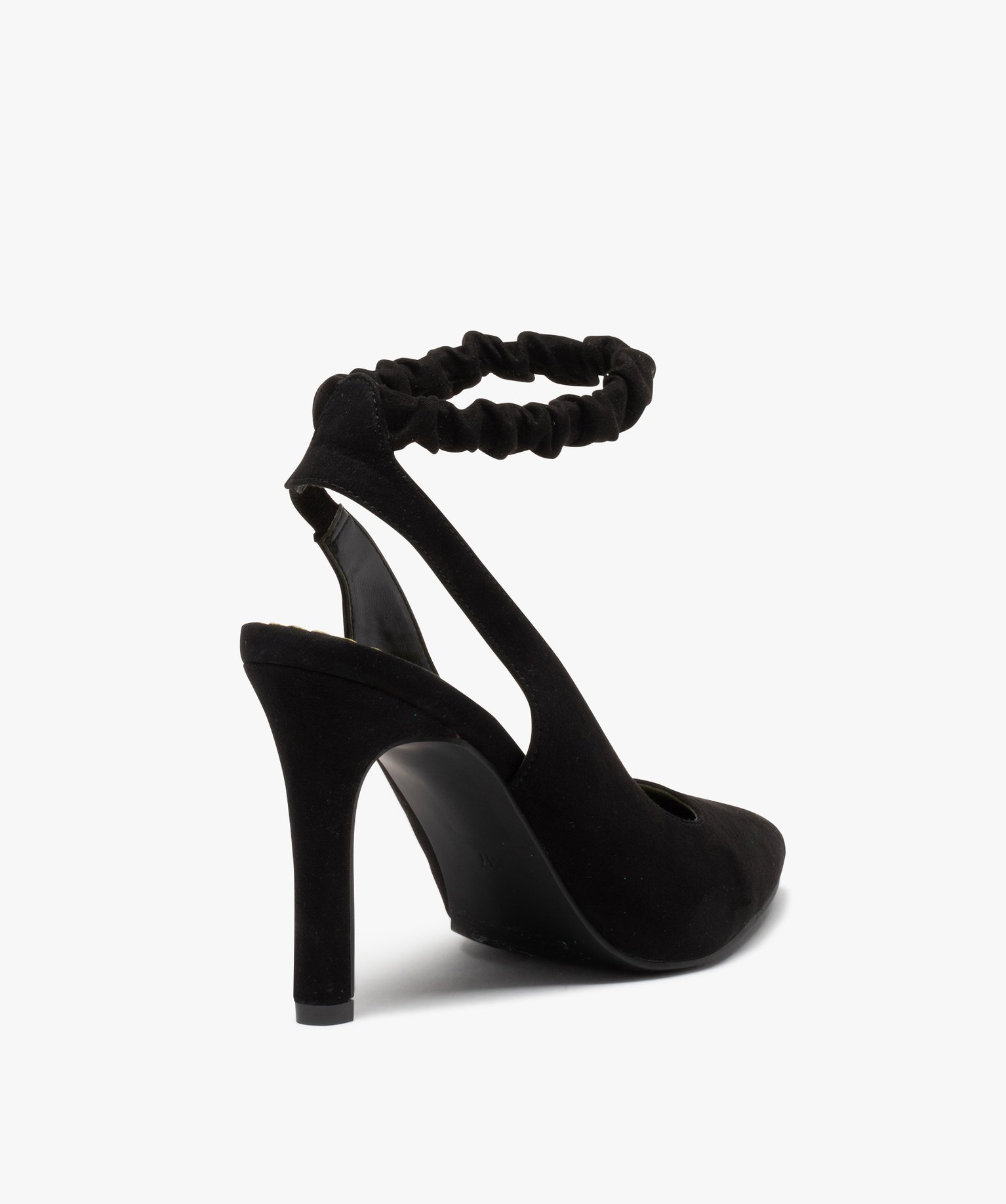 Escarpin femme ouvert à talon fin noir | GEMO