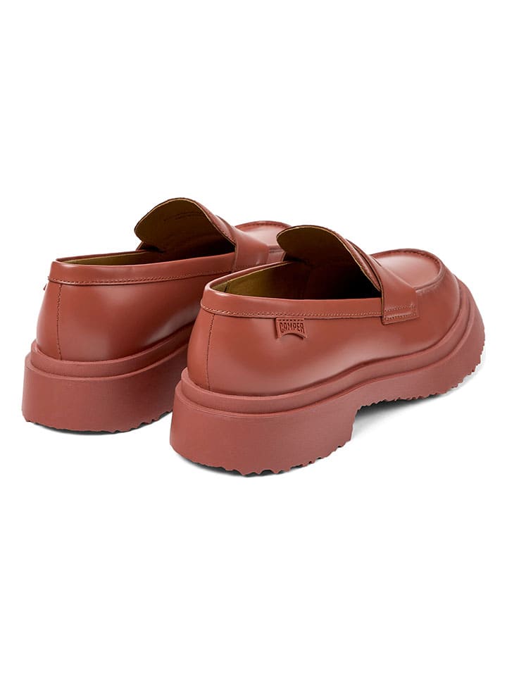 Camper Leder-Mokassins in Rot günstig kaufen