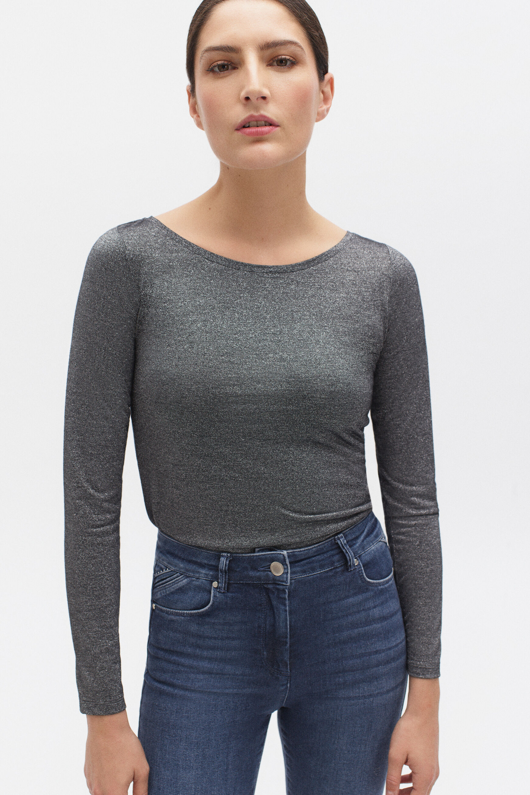 t-shirt jude gris argent femme