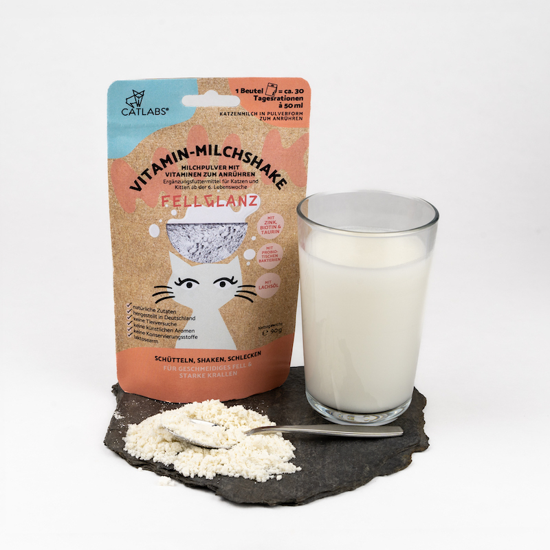 Catlab Katzenmilch & Getränke Catlab Vitamin-Milchshake für Katzen Fellglanz