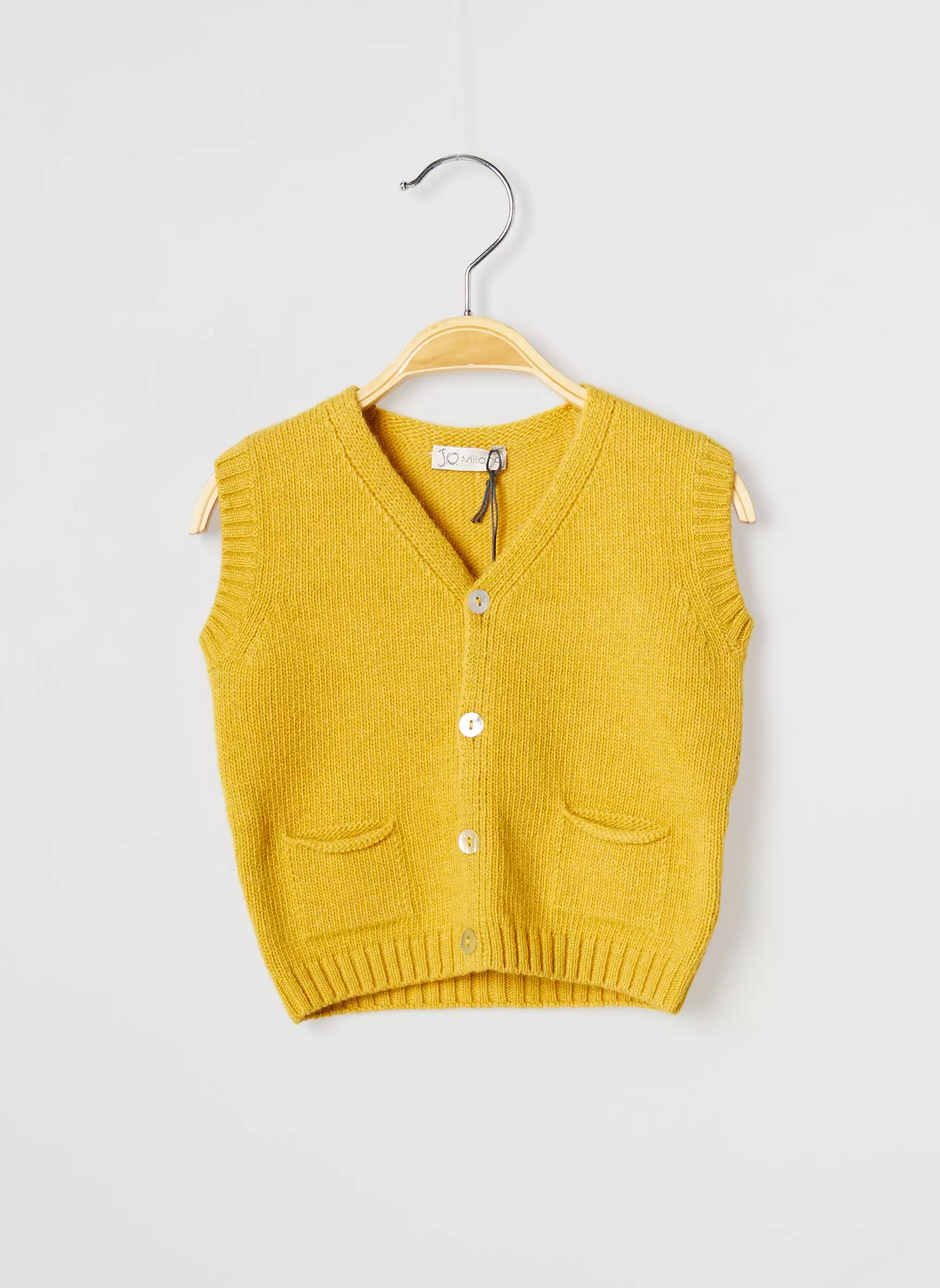 J O Milano Gilet Garcon couleur jaune