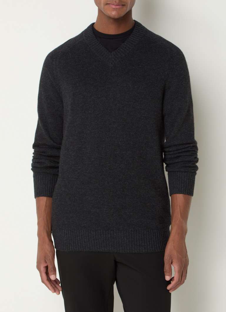 Pull en maille fine Lyle & Scott Saddle, mélange de cachemire