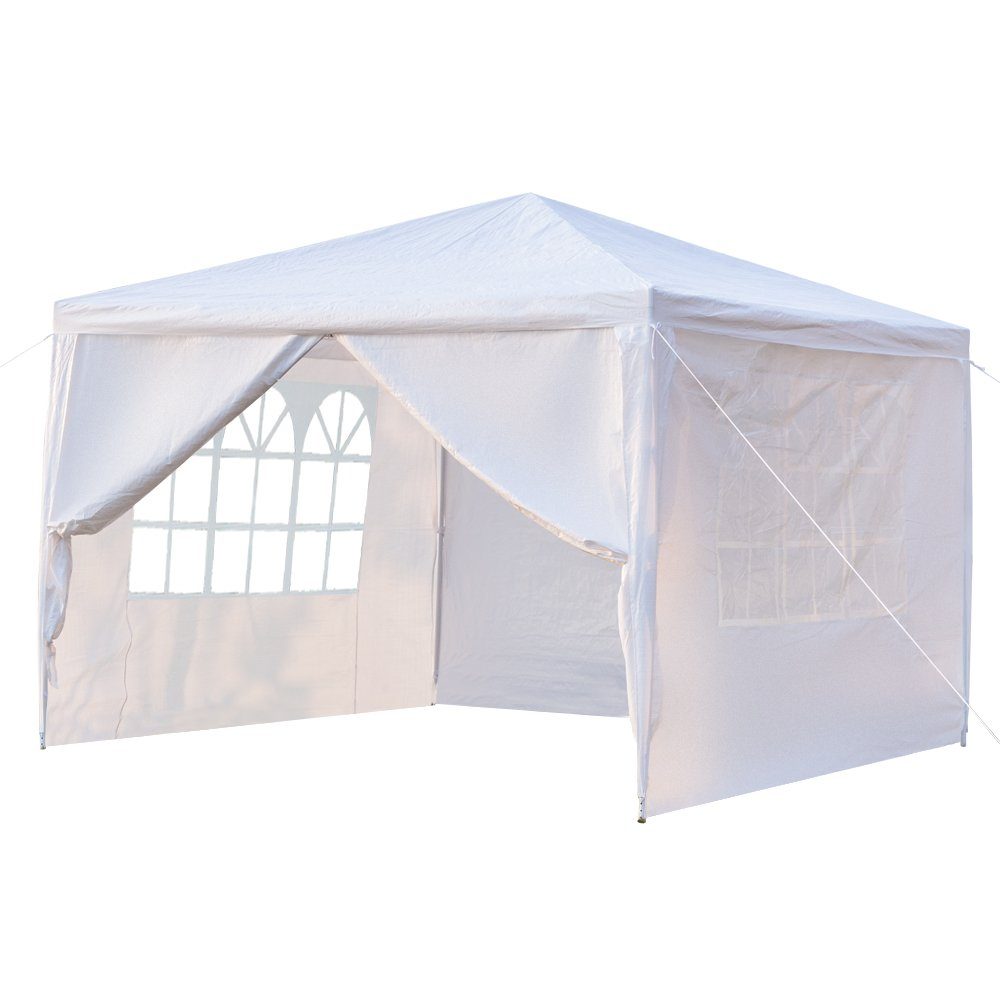 FCH Partyzelt, 3x3m Pavillon Festzelt Wasserdicht mit 4 seitenteilen