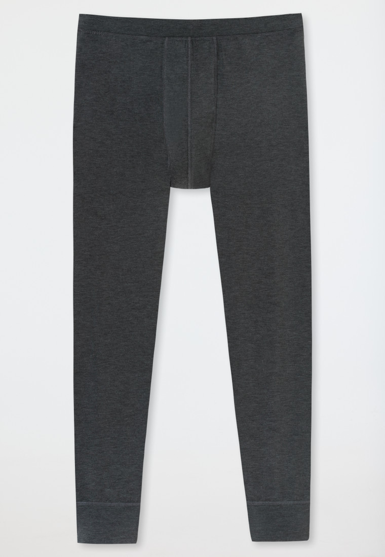 Hose lang wärmend dunkelgrau meliert - Casual Warming