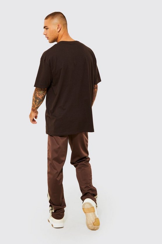Oversize T-Shirt mit LA-Print