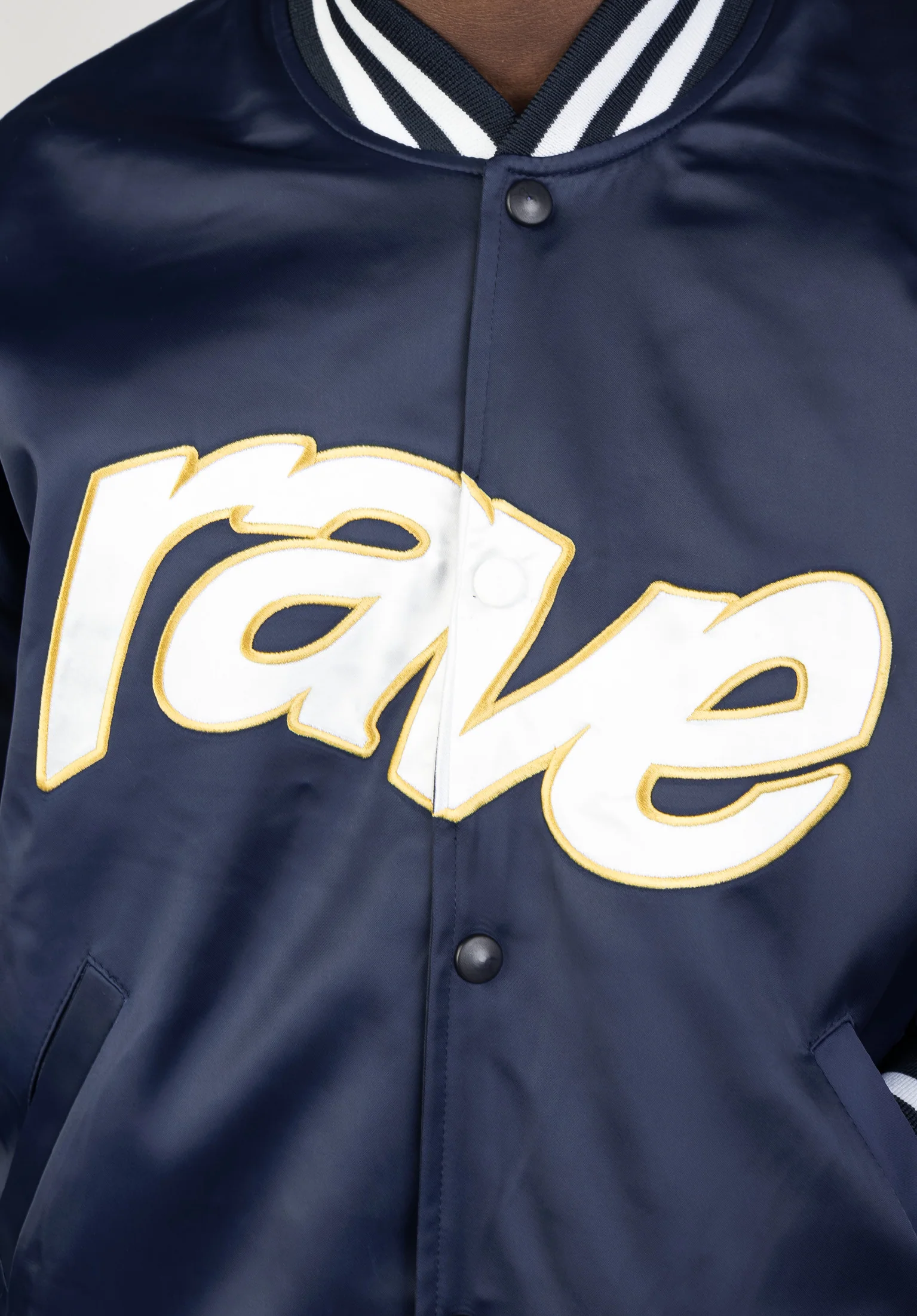 Rave Vortex Logo Satin Jacket