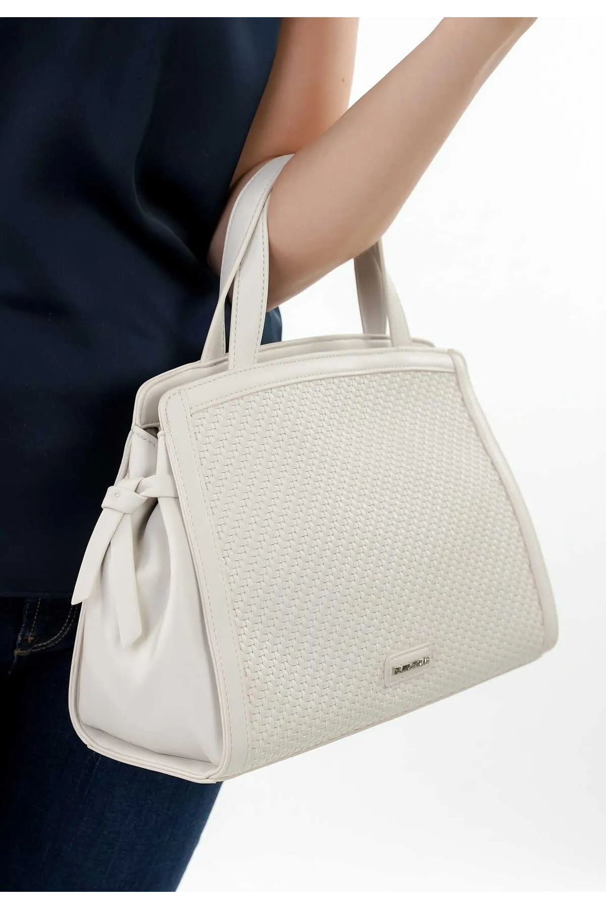 Emily & Noah  Handtasche - Ecru - Unifarben
