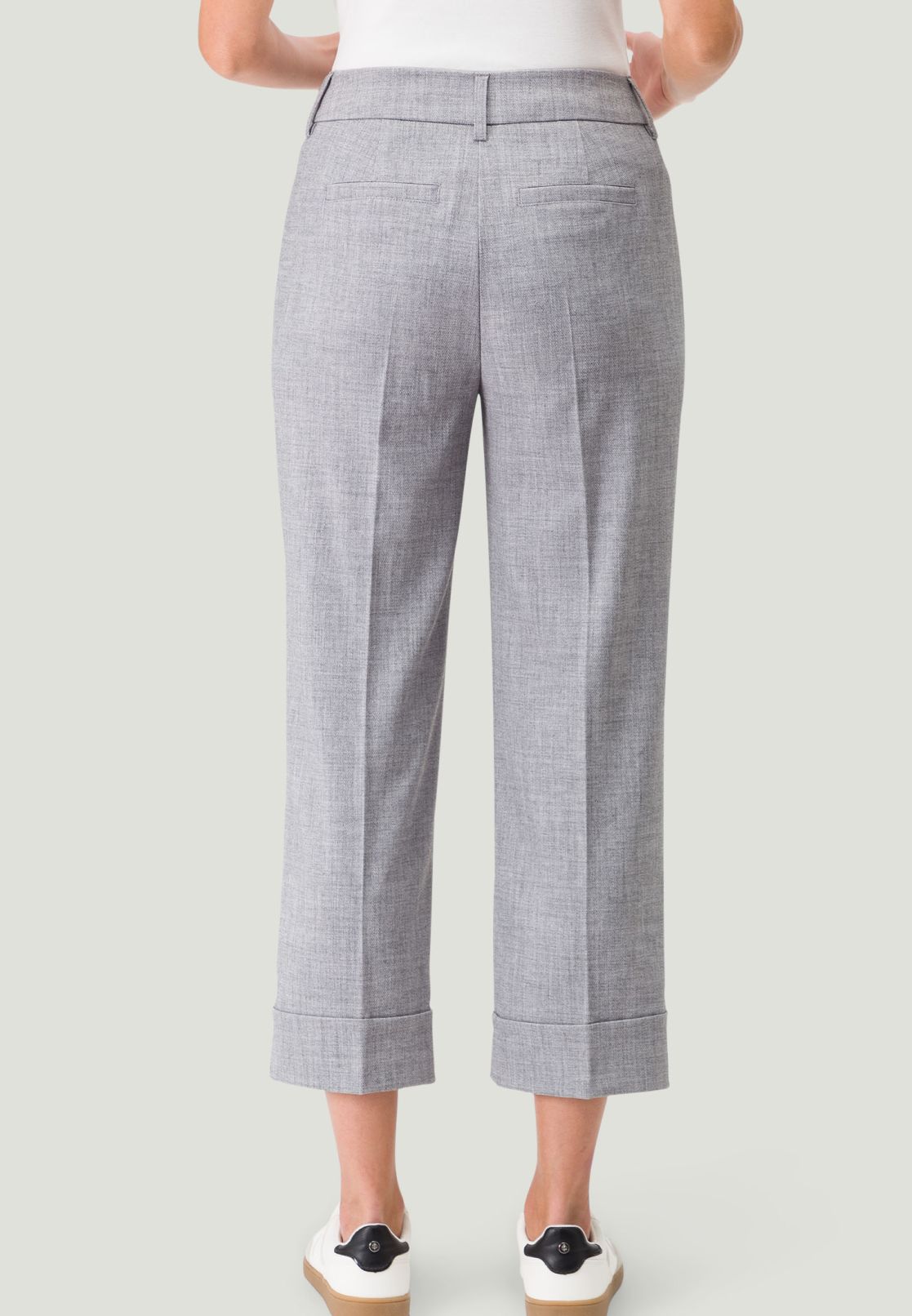 Stoffhose mit Umschlag