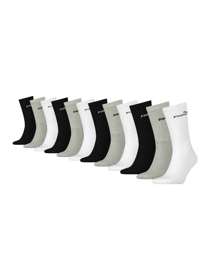 Puma Socken CREW SOCK 12P in 325 - white/grey/black günstig kaufen