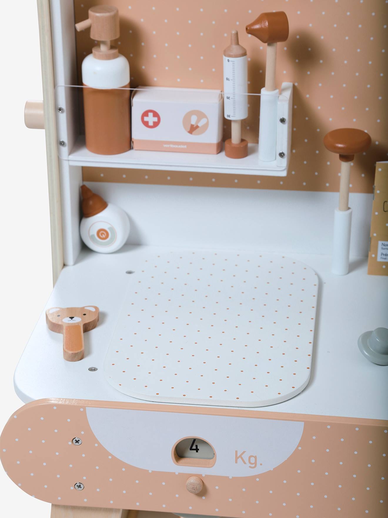 Vertbaudet Kinder Spieltisch KINDERARZTPRAXIS, Holz FSC - weiß