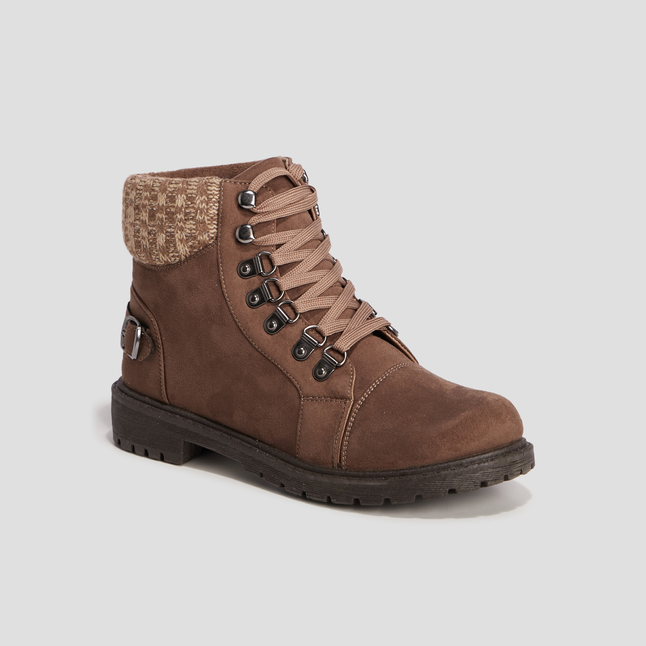Bottines crantées taupe femme | La Halle
