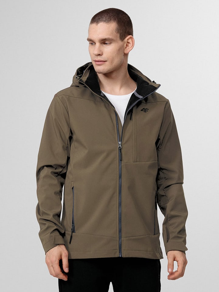 4F Softshelljacke in Hellbraun günstig kaufen S