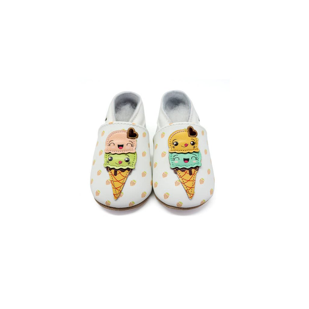 Lait et Miel Cornet de Glaces Krabbelschuhe mit Eis