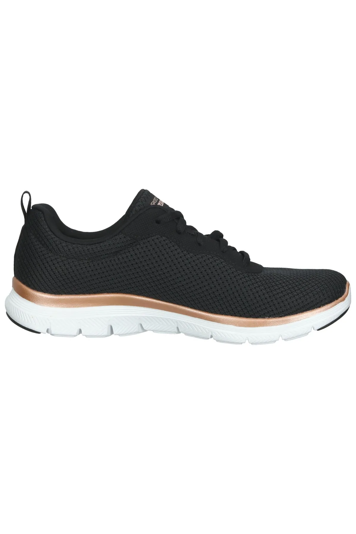 SKECHERS  Sneaker - Schwarz - Flacher Absatz