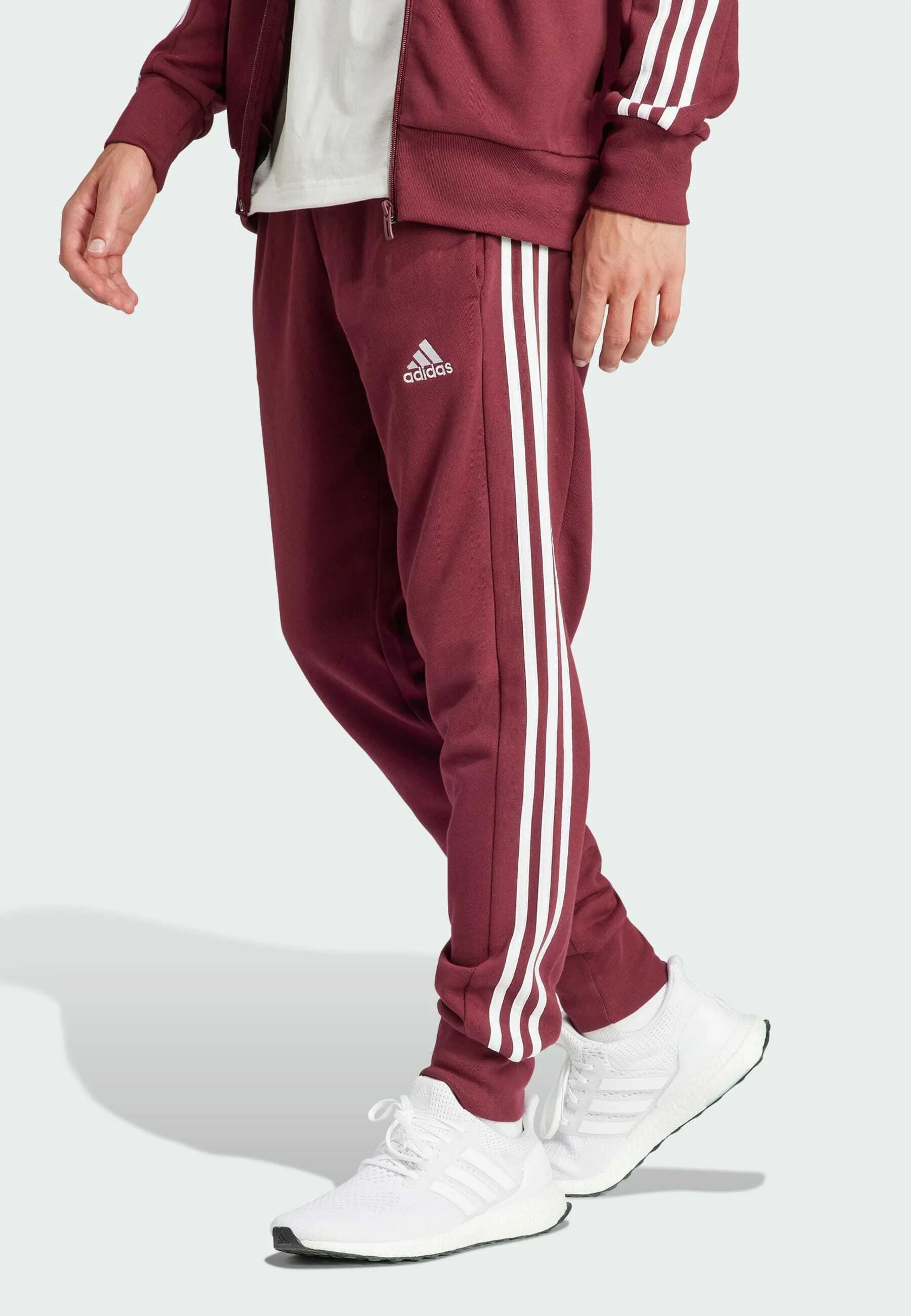 adidas Sportswear ESSENTIALS TAPERED CUFFED 3-STRIPES - Pantalón deportivo
