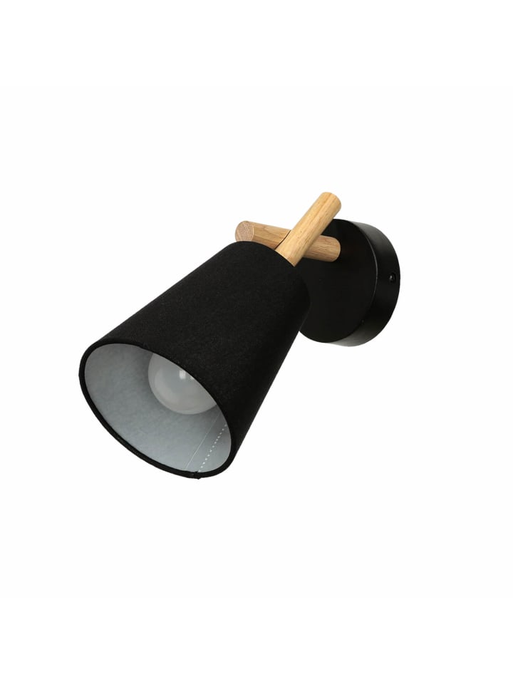 Licht-Erlebnisse Wandlampe in Helles Holz Schwarz günstig kaufen onesize