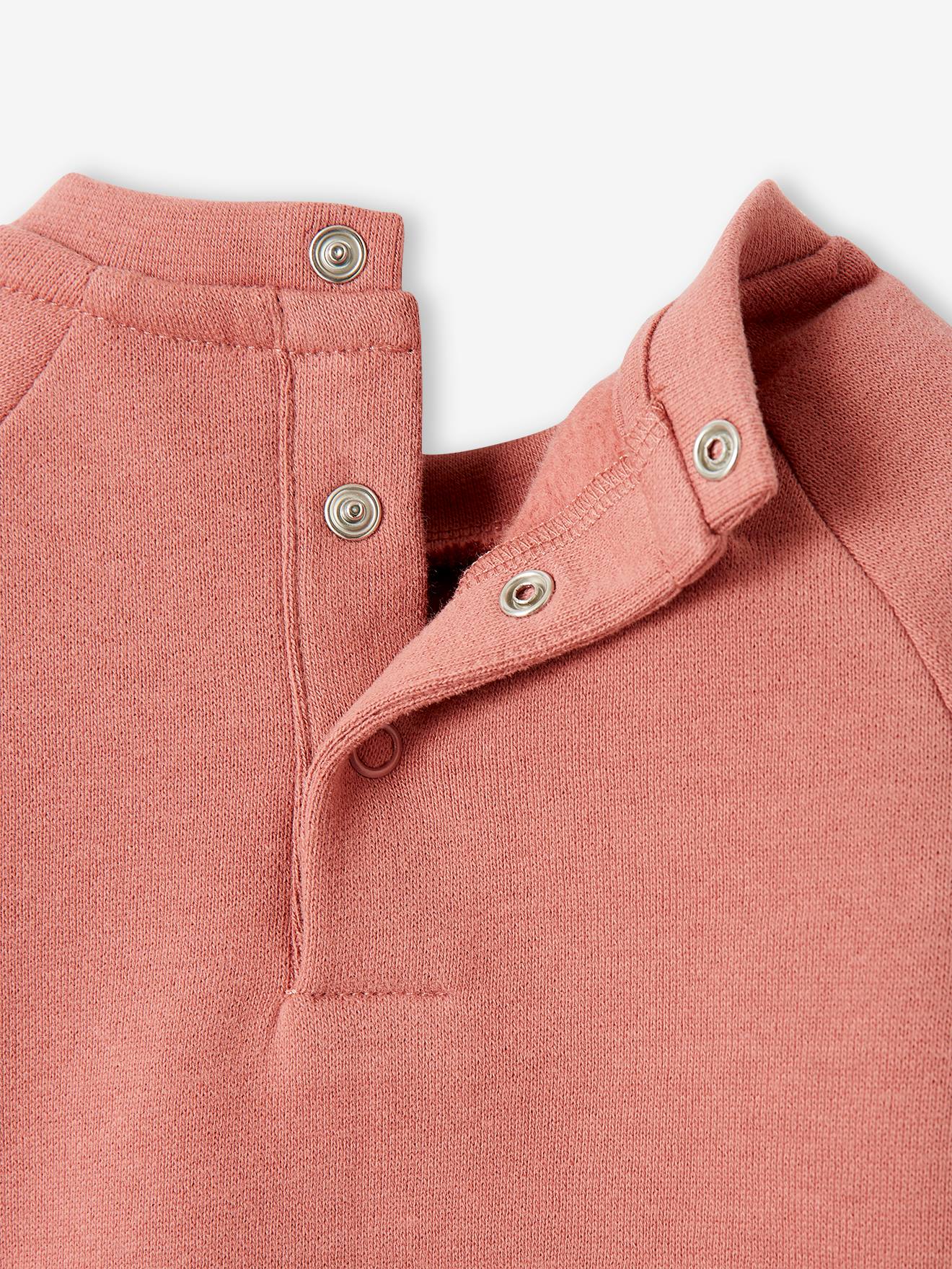 Sweat bébé en molleton personnalisable rouge