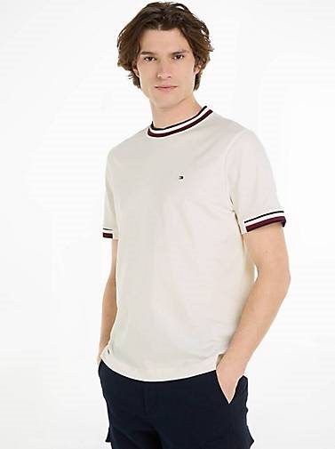 TOMMY HILFIGER Herren T-Shirt BOLD GLOBAL STRIPE TIPPING TEE