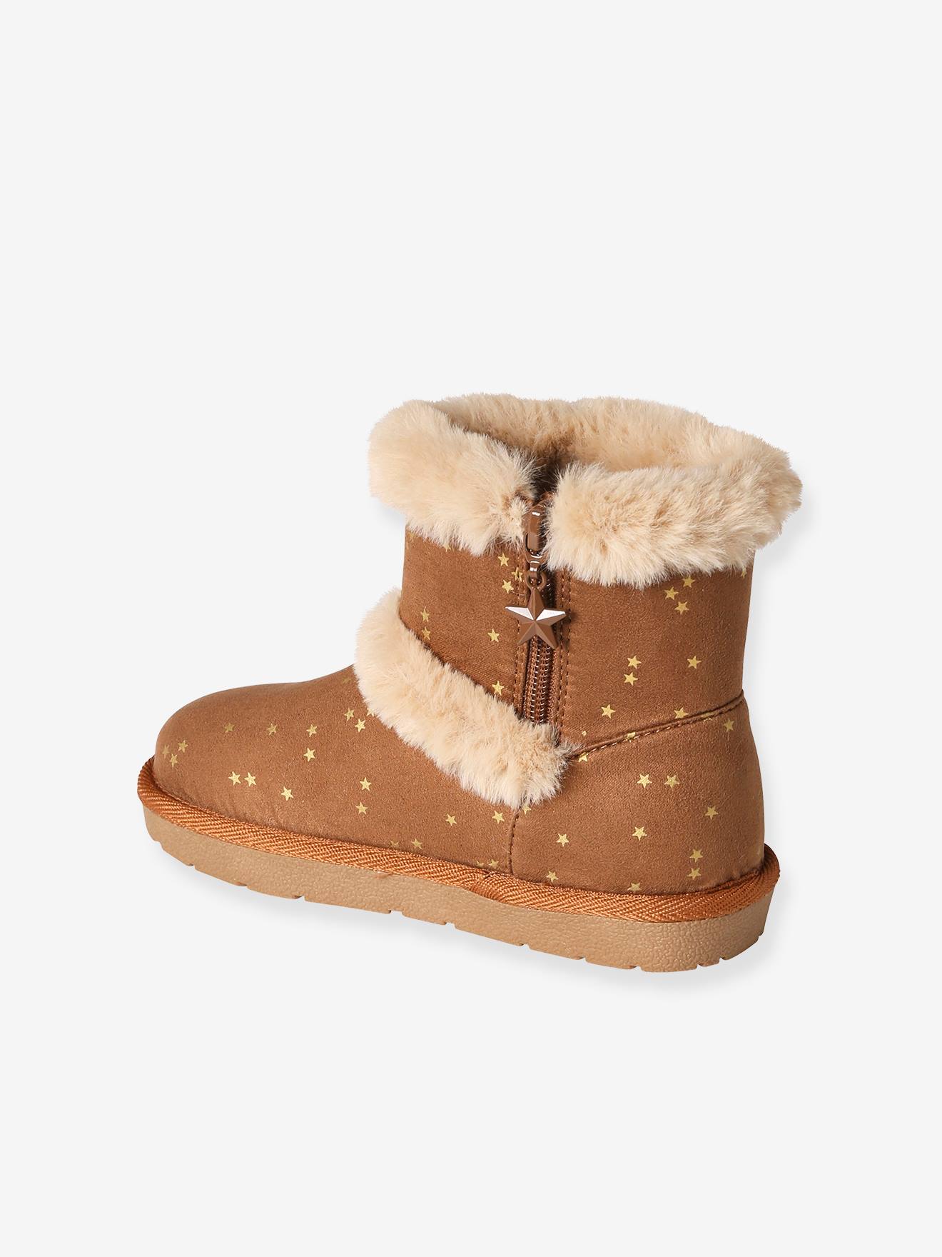 Vertbaudet Warme Mädchen Regen-Boots - grau
