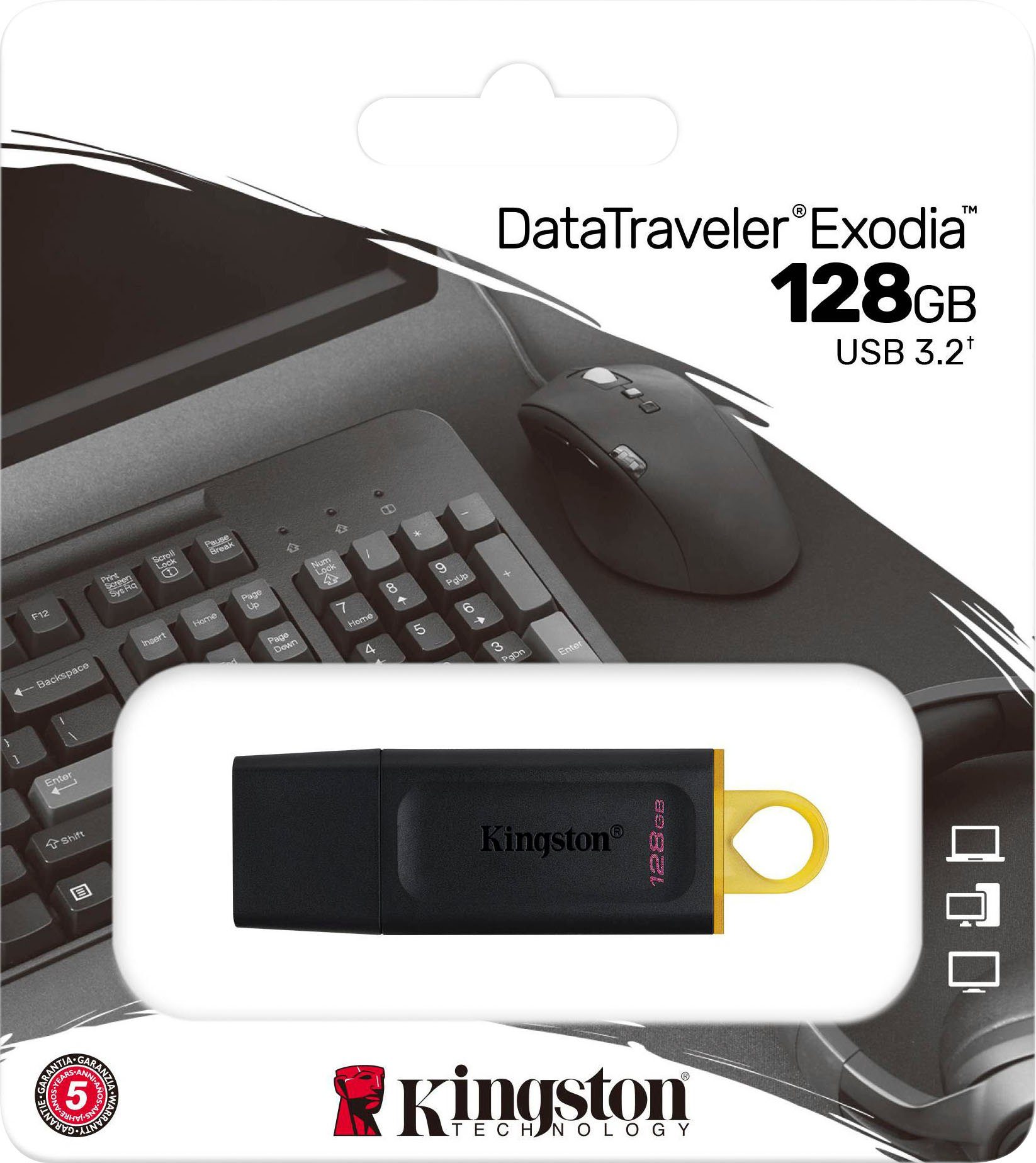 Kingston DATATRAVELER EXODIA 128GB USB-Stick (USB 3.2)