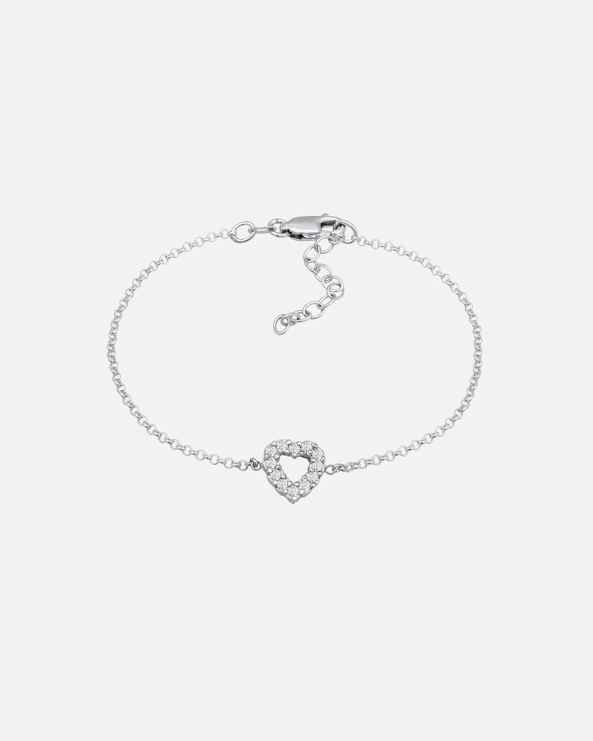 Elli DIAMONDS női egyszerű szív medál laboratóriumban növesztett gyémántokkal (1,8 karát) 925 sterling ezüstből