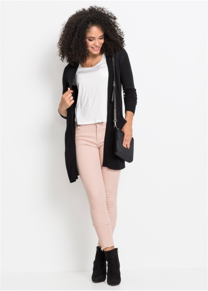 Longstrickjacke